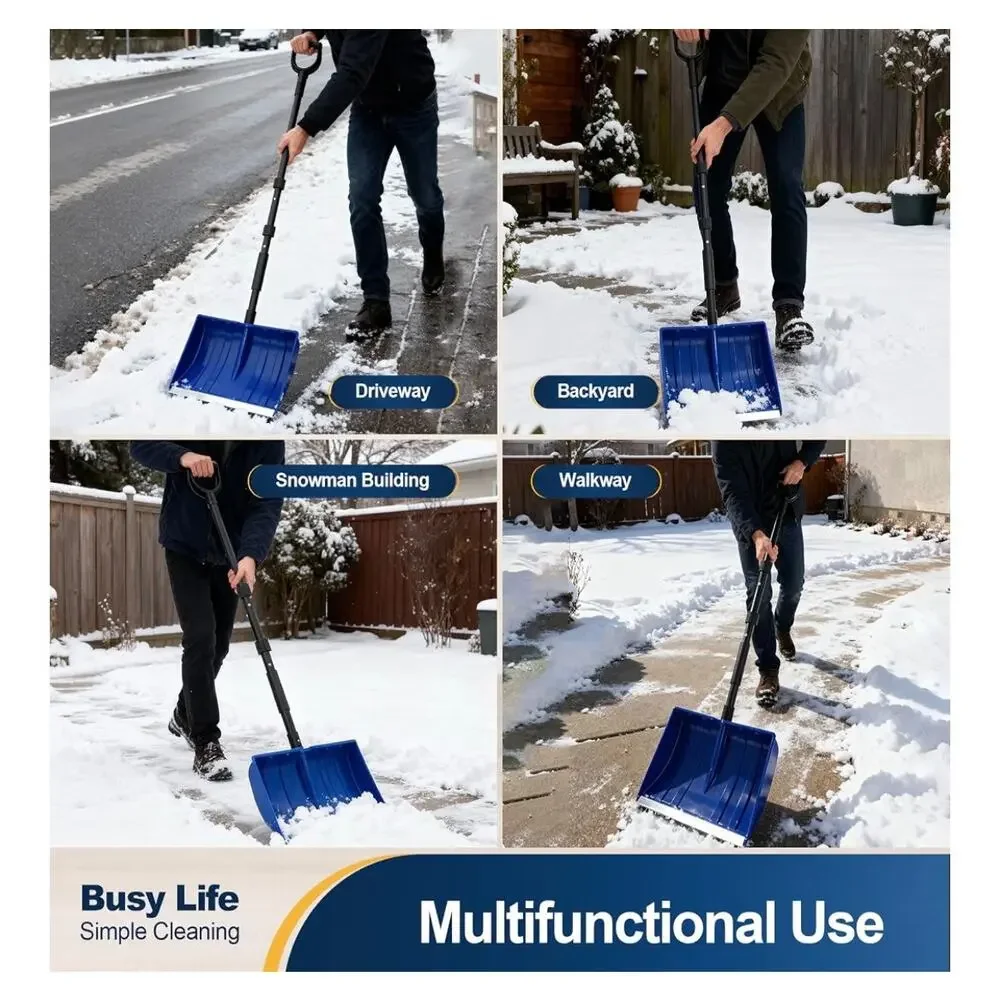 Large Capacity Snow Shovel with Adjustable Handle – 16